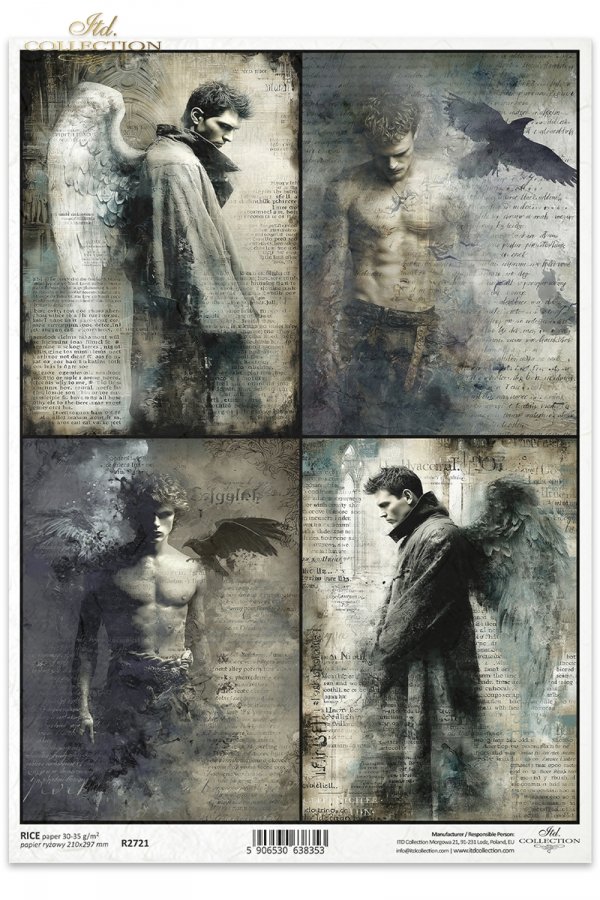 anioły, upadli aniołowie, kruki, gotyk, melancholia, fantasy, vintage, postacie męskie*angels, fallen angels, ravens, gothic, melancholy, fantasy, vintage, male figures