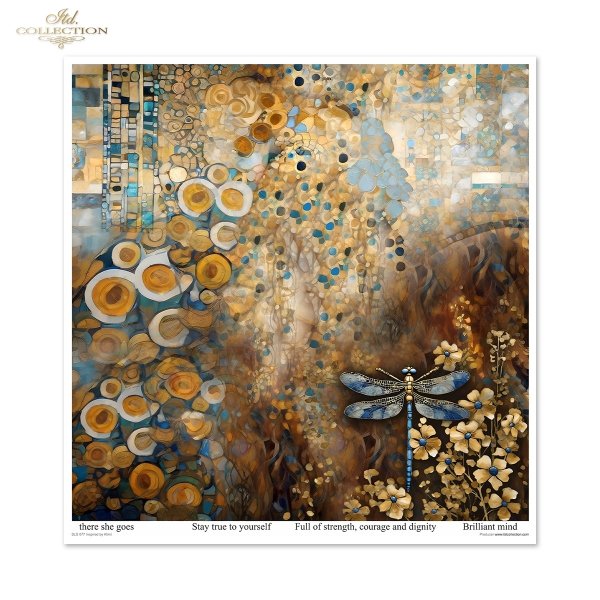 Scrapbooking papers SLS-077 Inspired by Klimt