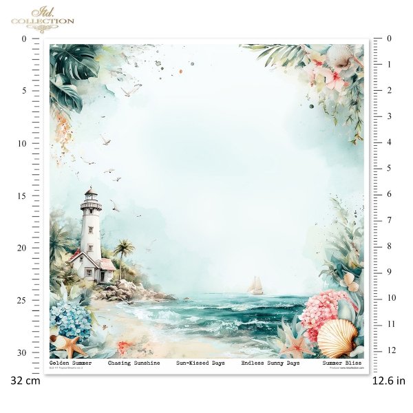 Scrapbooking papers SLS-111 Tropical Dreams vol. 2