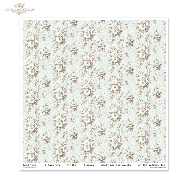 Scrapbooking papers SLS-089 Floral Shabby Chic