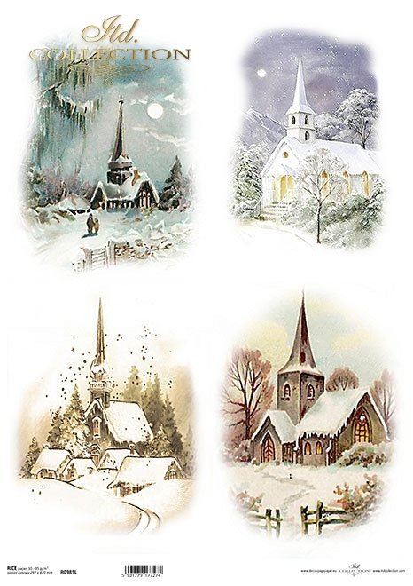 zimowe widoczki, kościół*winter views, church*Winteransichten, Kirche*vistas de invierno, iglesia