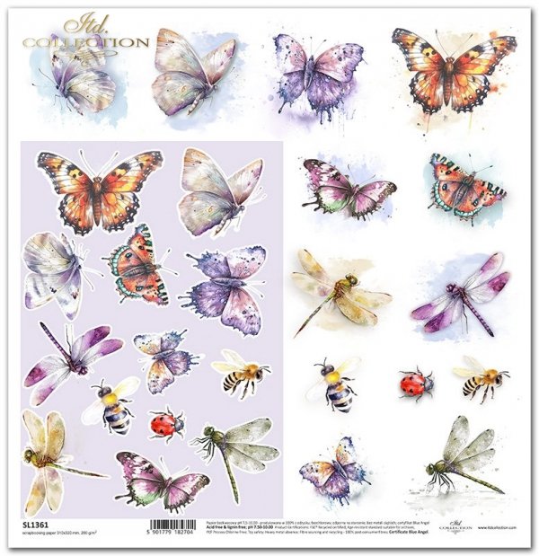 Seria Summer Love Story - owady, motyle, ważki, pszczoły, biedronki*insects, butterflies, dragonflies, bees, ladybirds