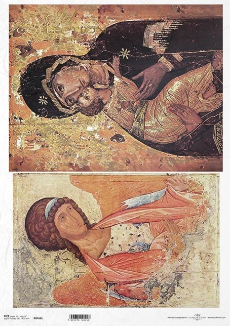 Papier ryżowy z ikonami - Madonna z dzieciątkiem * Rice paper with icons - Madonna and child