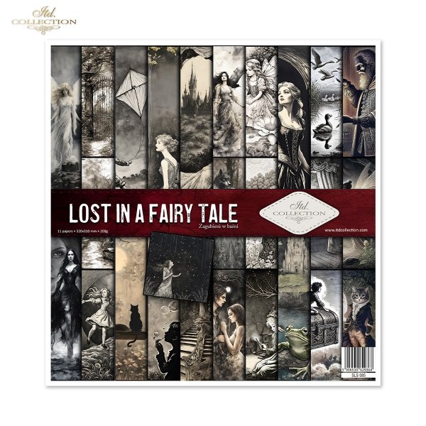 Lost in a Fairy Tale * Zagubieni w baśni, baśnie Andersena, Baśnie braci Grimm, scrapbooking paper
