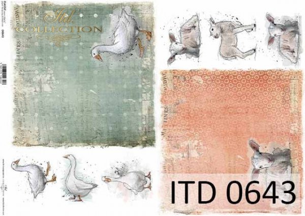 Decoupage paper ITD D0643