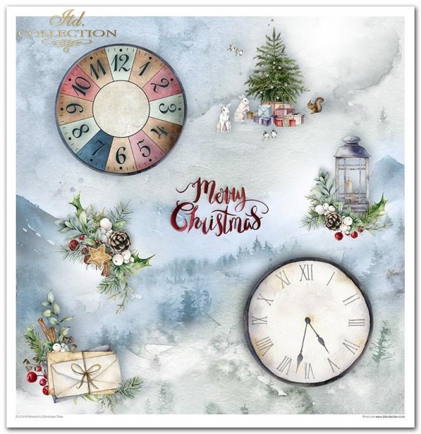 Wonderful Christmas Time*święta, Boże Narodzenie, kratka, kalendarz adwentowy, zima, zimowe widoczki, sarny, karuzela, konik na biegunach, zegar, misie, jelenie, zabawki
