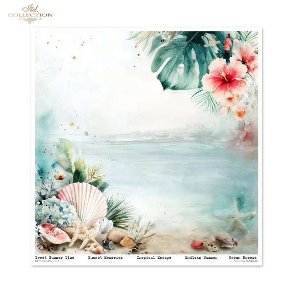 Scrapbooking papers SLS-111 Tropical Dreams vol. 2