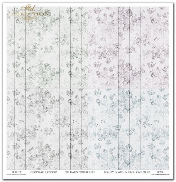 Seria Shabby Chic - four colors * Serie Shabby Chic - four colors * Seria - Shabby Chic - vier Farben * Seria - Shabby Chic - cuatro colores