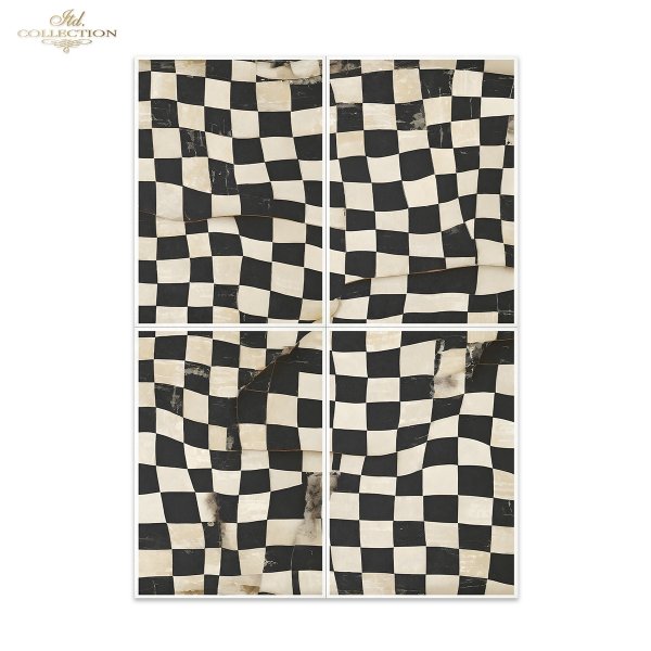 seria Black &amp; White - Czarny &amp; Biały, geometyczne czarno-białe wzory, cyfry, litery*  Mulberry Decoupage Paper FPA1018 Black &amp; White Series - Black &amp; White, geometric black and white patterns, numbers, letters* Papel para decoupage Mulberr