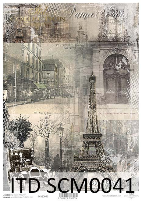 papier scrapbooking stare miasto*scrapbooking paper old city