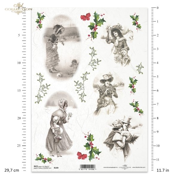 decoupage-scrapbooking-mixed-media-Christmas-winter-Romantic-romantic-retro-vintage