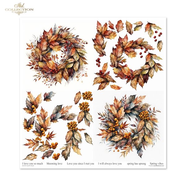 jesienne wianki*autumn wreaths*Herbstgirlanden*guirnaldas de otoño