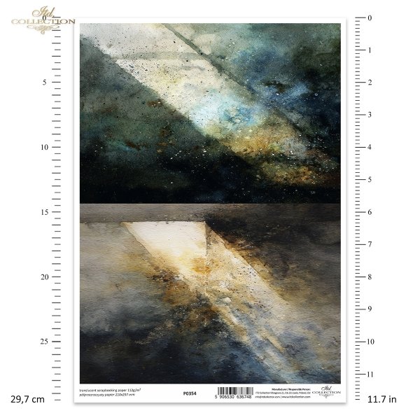 Akwarele, plamy barw, światło, mrok * Watercolors, color patches, light, darkness