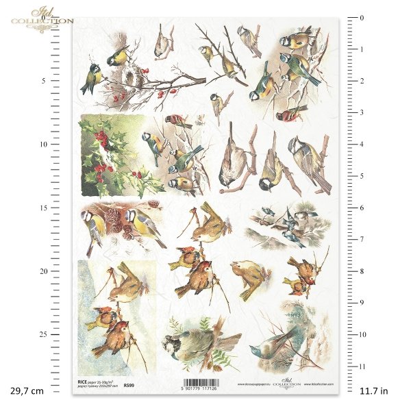 ptak, ptaszek, ptaszki, zima, śnieg, ostrokrzew, dekoracje na Boże Narodzenie, bożonarodzeniowe motywy, ptasie gniazdo, sikorki, R599, bird, bird's nest, winter, snow, holly, christmas decorations, christmas motifs, Vogel, Vögelchen, Winter, Schnee, Stec
