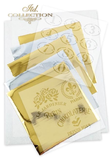 Kreativ-Set auf Reispapier - Schäbiger Chic für den Frühling*Juego creativo en papel de arroz - Shabby Chic para la primavera*Творческий набор на рисовой бумаге - Шабби Шик на весну
