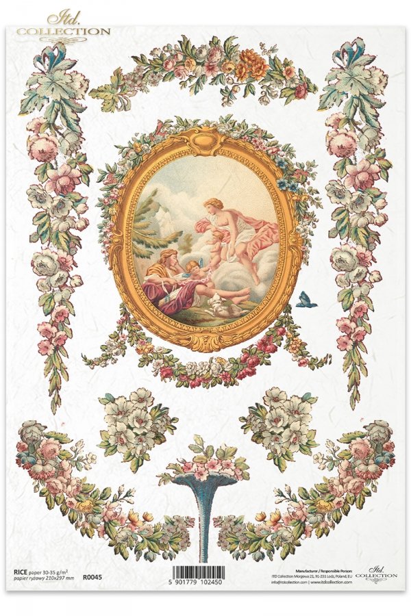 flowers, decoration, decorations, ornament, ornaments, retro, vintage, tapestry, stilvolle Blumenschmuck und Ornamente, kleine Blumen, ornamentos florales, cuadro en un marco oval 