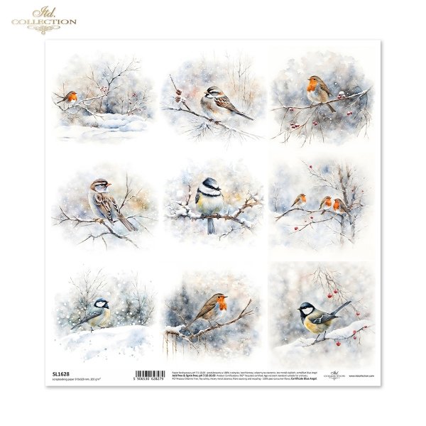 zimowe ptaki, rudzik, sikora, wróbel*winter birds, redshank, titmouse, sparrow*Wintervögel, Rotschenkel, Meise, Sperling*aves de invierno, archibebe común, carbonero común, gorrión común