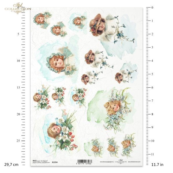 children, girl, boy, watercolours, children's faces in flowers, kids, girls, retro, flowers, angels, smiles, hats, hairdos, pastel colours, Aquarelle, Kindergesichter in Blumen, Kinder, Mädchen, Junge, Retro, Blumen, Engel
