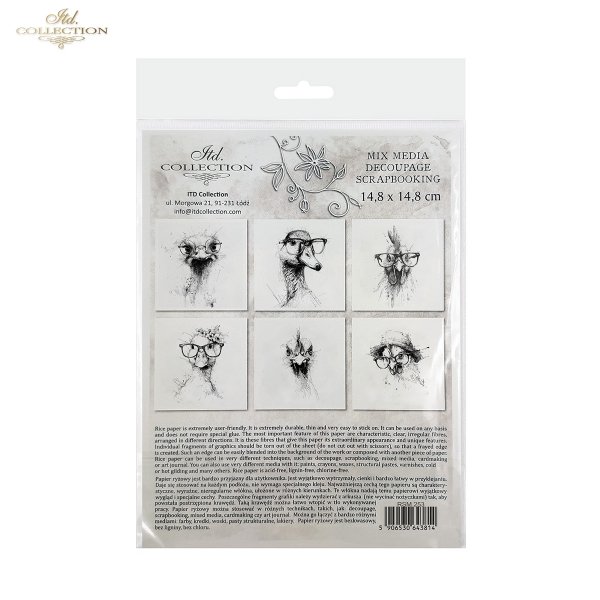conjunto de papeles de arroz RSM253