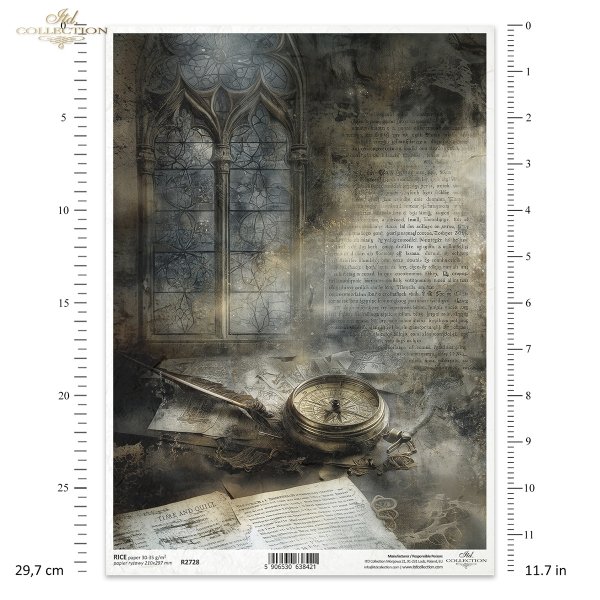 busola, pióro gęsie, klucz, gotyckie okno, witraż, stare papiery, melancholia, vintage, tajemnica*compass, quill pen, key, gothic window, stained glass, old papers, melancholy, vintage, mystery