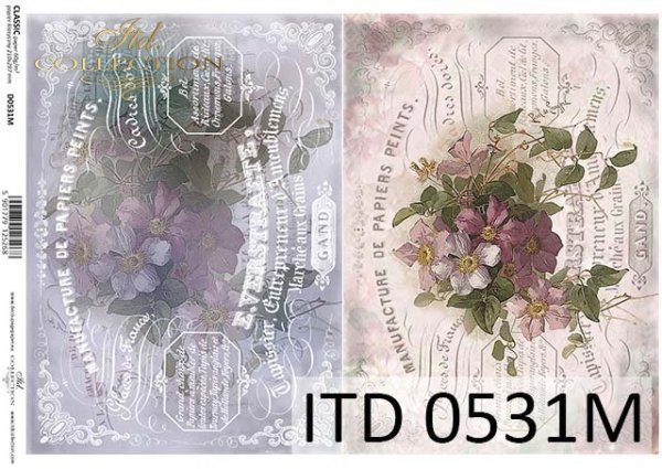 papel decoupage clásico D0531M