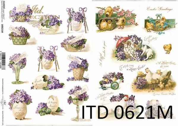 papel decoupage clásico D0621M