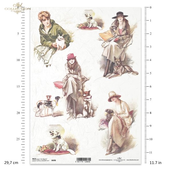 retro, vintage, kobieta, dama, moda, kapelusz, pies, psy, piesek, pieski, R698, woman, lady, fashion, hat, dog, doggie, Frau, Dame, Mode, Hut, Hund, Hündchen, mujer, dama, moda, sombrero, perro, perrito