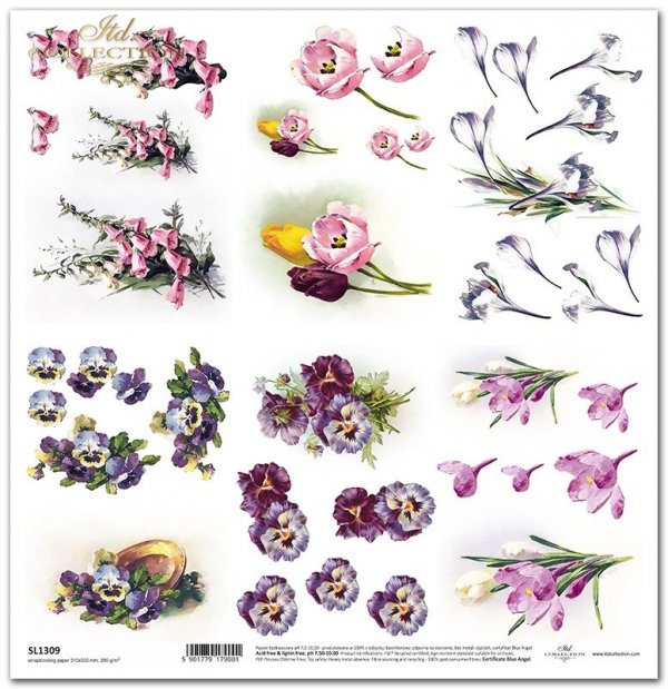 wiosenne kwiaty, bratki, krokusy, naparstnica*spring flowers, pansies, crocuses, foxglove*Frühlingsblumen, Stiefmütterchen, Krokusse, Fingerhut*flores de primavera, pensamientos, azafranes, dedalera