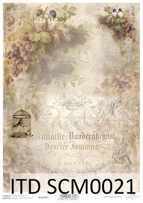 Papier scrapbooking Vintage*Vintage scrapbooking paper