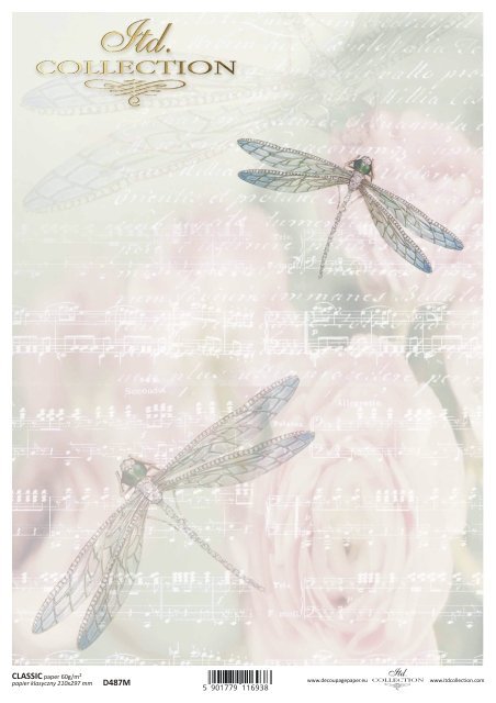 papel decoupage clásico D0487M