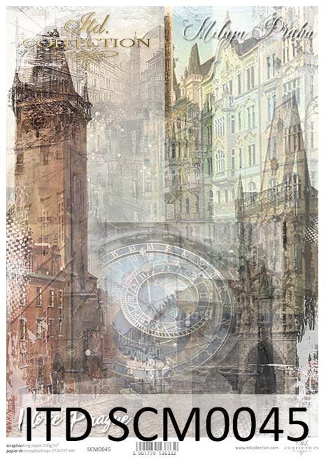 papier scrapbooking stare miasto*scrapbooking paper old city