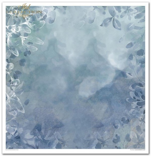 Papeles Scrapbooking SLS-019 ''Navidad en azul''---- PRODUCTO DE PRECIO REDUCIDO