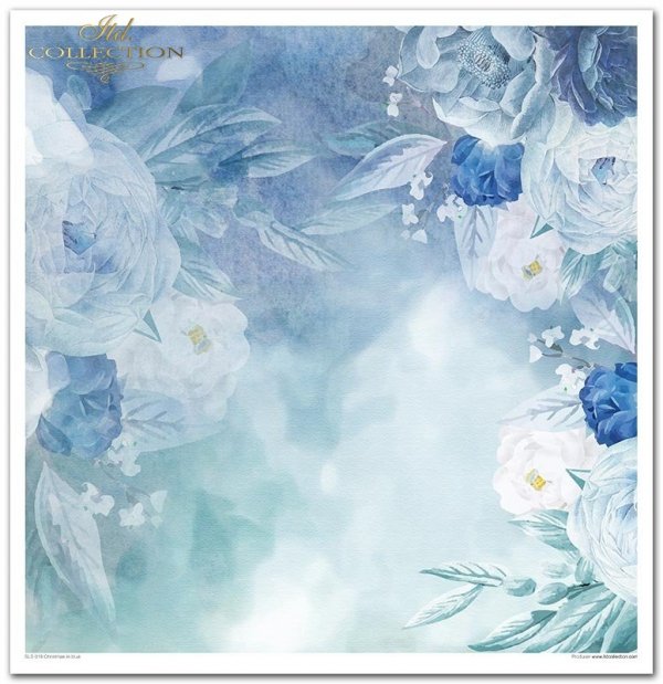 Papeles Scrapbooking SLS-019 ''Navidad en azul''---- PRODUCTO DE PRECIO REDUCIDO