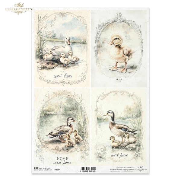 Papel de arroz para decoupage R2564