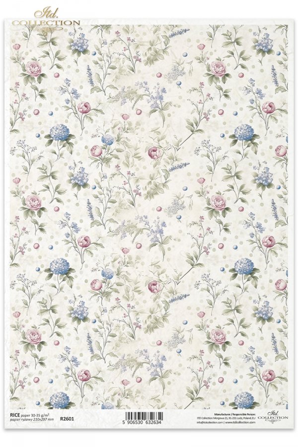 Papel de arroz para decoupage R2601