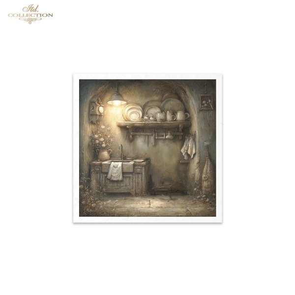 Mouse World - przytulny, rustykalny, fantastyczny, wnętrze, chatka, nora, bajkowy, leśny , świąteczny czas, Boże Narodzenie, zimowa opowieść, ilustracje bajkowe, przytulne, domowe scenki