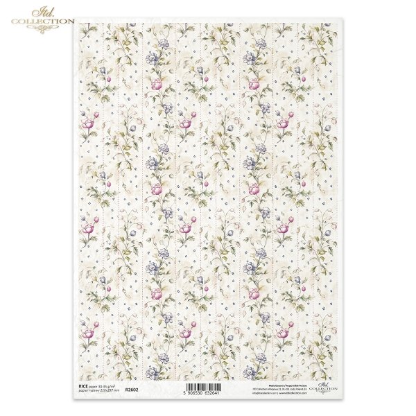 Papel de arroz para decoupage R2602