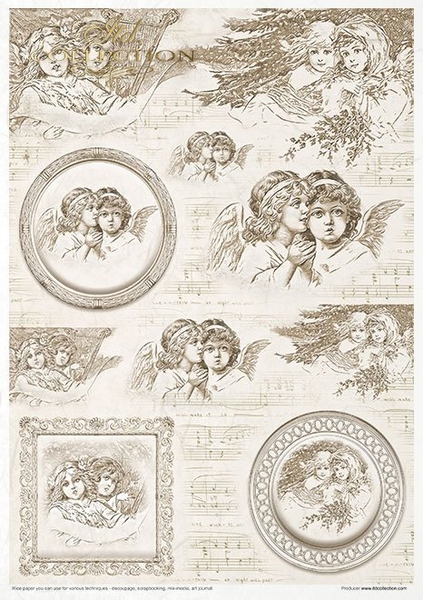 Conjunto Creativo RP042 - ángeles vintage