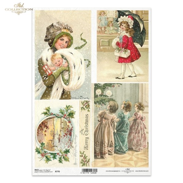 Boże Narodzenie, świąteczne dekoracje, retro, prezenty, dziecko, dzieci, choinka, ostrokrzew, zimowy obrazek, R770, Christmas, Christmas decorations, retro, presents, child, children, Christmas tree, holly, winter picture, Weihnachten, festliche Dekoratio