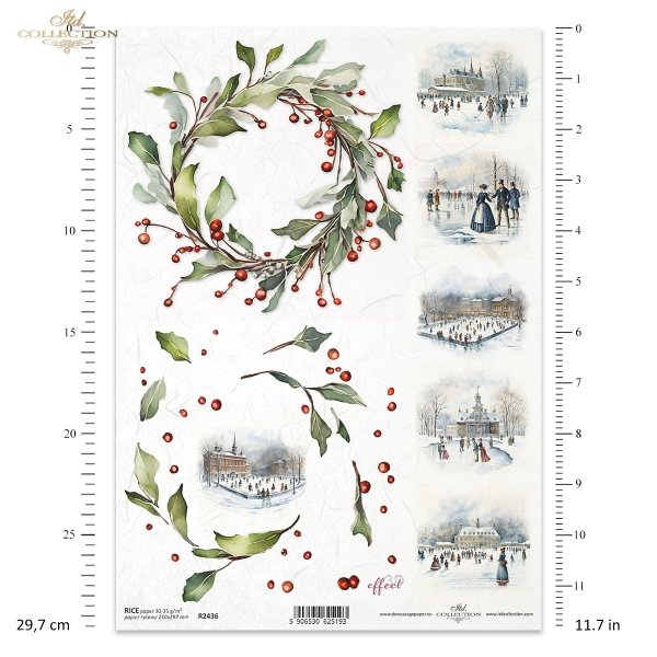 zimowe wianki*winter garlands*Wintergirlanden*guirnaldas de invierno