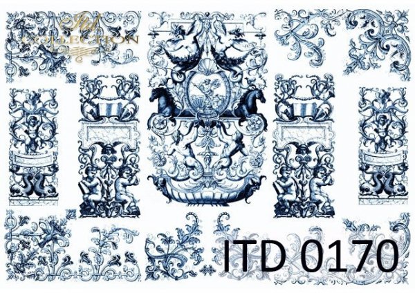 papel decoupage clásico D0170M