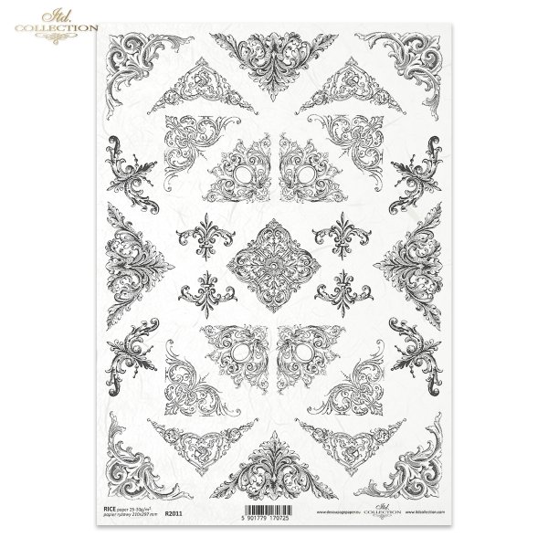 dekor, dekory, ornament, ornamenty, ozdobnik, ozdobniki, wykończenie, dekoracja, dekoracje, roślinna, motyw roślinny, R2011, decoration, ornament, ornament, trim, floral decoration, floral motif, Dekoration, Verzierung, Ornament, Blumenschmuck, Blumenmoti
