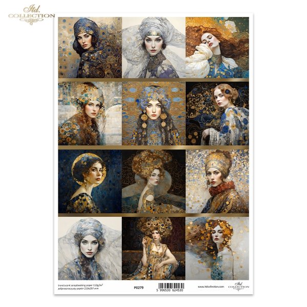 kobiety, złoto, dekoracyjne wzory, mozaiki, motywy secesyjne, kobiety*women, gold, decorative patterns, mosaics, Art Nouveau motifs, women*Frauen, Gold, dekorative Muster, Mosaike, Jugendstilmotive, Frauen