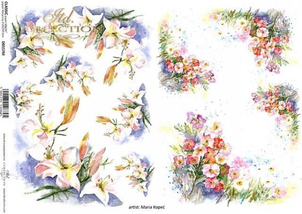 papel decoupage clásico D0557M