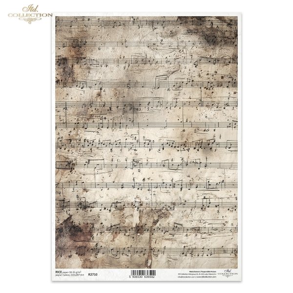 Papel de arroz para decoupage R2710