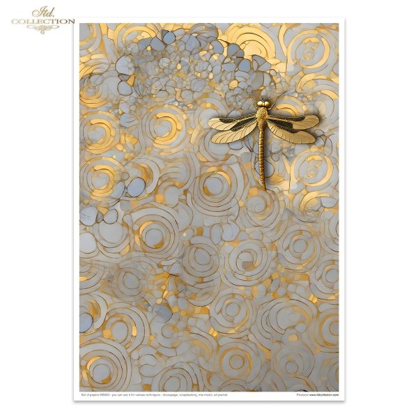 Inspired by Klimt - women, gold, decorative patterns, dragonflies, butterflies, precious stones, mosaics, Art Nouveau motifs