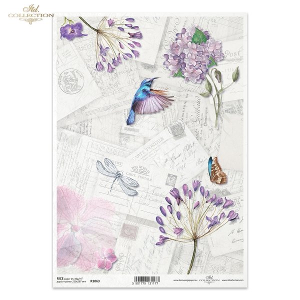 retro, pocztówka, stare pocztówki, ręczne pismo, owad, ptak, kwiat, motyl, ważka, koliber, bez, bzy, old postcards, handwriting, insect, bird, flower, butterfly, dragonfly, hummingbird, alte Postkarten, Handschrift, Insekt, Vogel