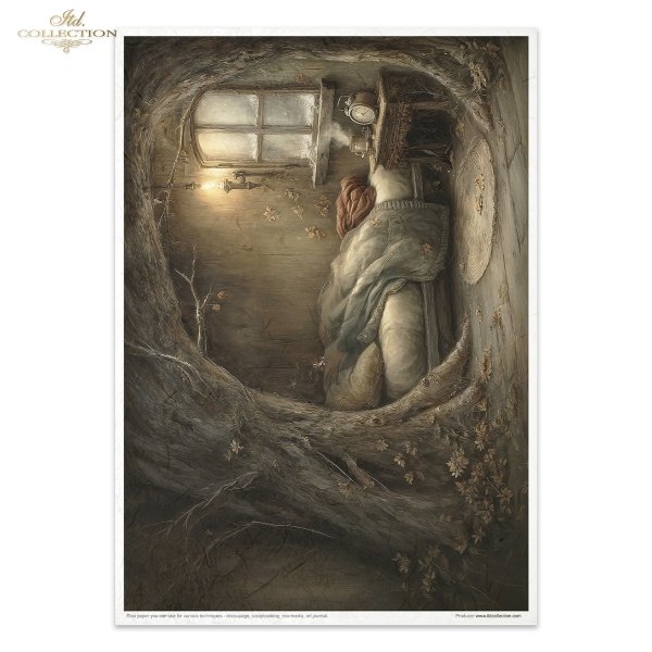 Mouse World - Interior -  Ilustracje,  świat myszek, przytulne wnętrza, bajkowe sceny, kominki, nory mysie, domki, wnętrza