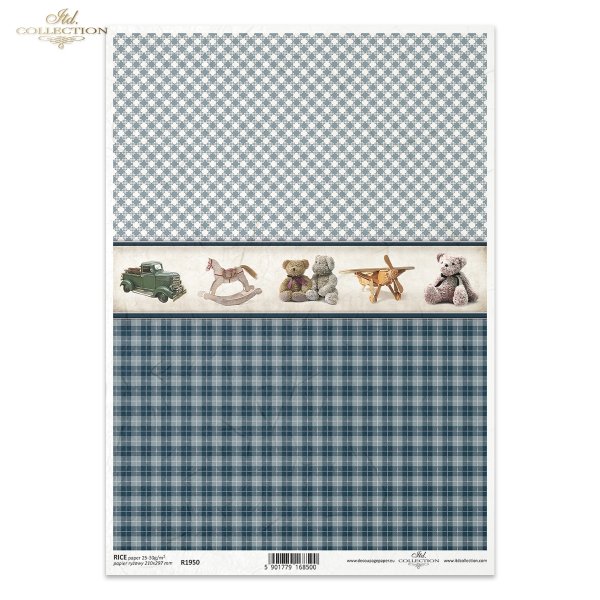 niebieska kratka, krateczka, w kratkę, prezenty dla dzieci, zabawki, pluszaki, przytulanki, maskotki, miś, misie, konik na biegunach, tło, tła, blue check, blue checkered, gifts for children, toy, toys, cuddly, mascots, teddy bear