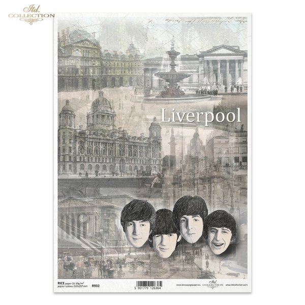 Liverpool, Anglia, architektura miast, zabytek, zabytki, pałac, katedra, fontanna, retro, The Beatles, Beatlesi, beatlesi, bitelsi, autorka grafiki Magda Stanczew, R932, Liverpool, England, city architecture, monument, palace, cathedral, fountain, England